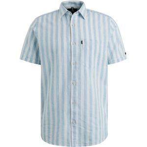 Vanguard Overhemd korte mouw blauw (Maat: XL) - Streep