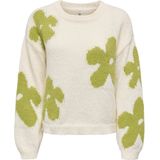Only Dames trui ecru (Maat: M) - Halslijn: Ronde hals,