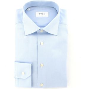ETON Overhemd lange mouw blauw (Maat: 43) - Effen