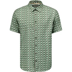 No Excess Overhemd korte mouw groen (Maat: XL)
