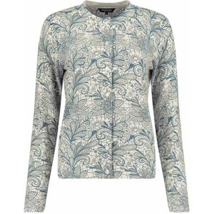 Bloomings Dames vest blauw (Maat: S) - Halslijn: Ronde hals,