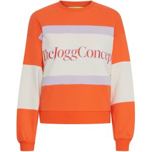 The Jogg Concept Trui oranje (Maat: S) - Streep - Halslijn: Ronde hals,