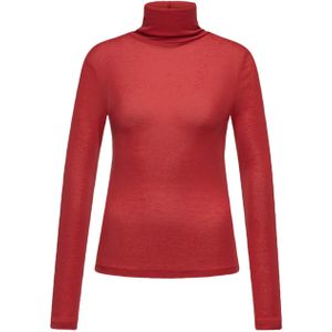 Drykorn Dames coltrui rood (Maat: S) - Effen - Halslijn: Col,
