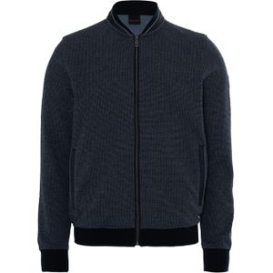 Bugatti Sweater blauw (Maat: XL) - Halslijn: Opstaande kraag,