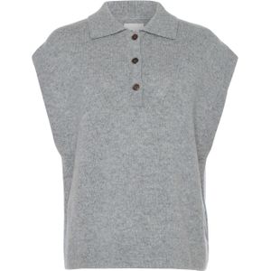 Bellerose Dames trui grijs (Maat: 2XS-XS) - Effen - Halslijn: Polokraag,