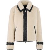 Marc Cain - Kunstfelljacke - Beige - Dames Jas - Faux Fur