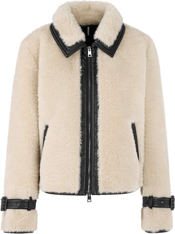Marc Cain - Kunstfelljacke - Beige - Dames Jas - Faux Fur