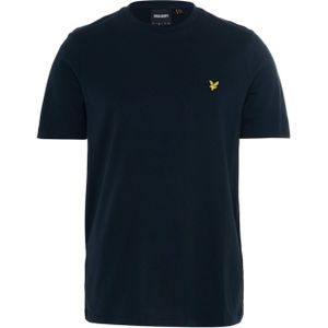Lyle & Scott Heren t-shirt blauw (Maat: XL) - Logo - Halslijn: Ronde hals,