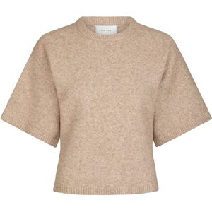Neo Noir Dames trui beige (Maat: 34) - Mélange - Halslijn: Ronde hals,