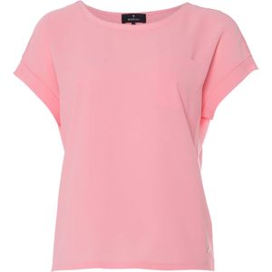 Monari T-shirt roze (Maat: 42) - Effen - Halslijn: Ronde hals,