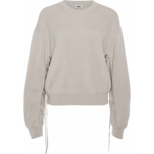 Drykorn Trui beige (Maat: XS) - Effen - Halslijn: Ronde hals,