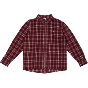 Sabbatical Overshirt lange mouw bordeaux (Maat: S) - Ruit