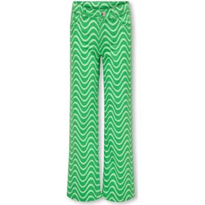 Only KOGAGNETE STRIPE DETAIL PANT PTN broek groen (Maat: 152)