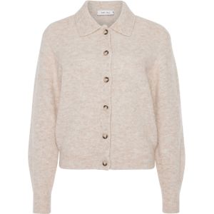 Knit-ted - Danny - Cardigan - Zandkleurig - Wol