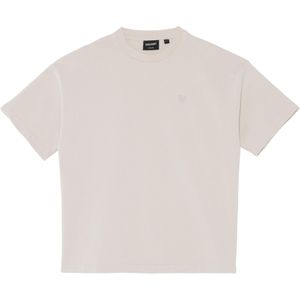 Lyle & Scott Jongens t-shirt beige (Maat: 176) - Effen - Halslijn: Ronde hals,