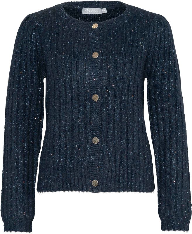 Geisha - Vest 54853-14 - Donker Blauw - Cardigan