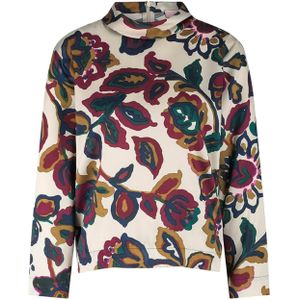 Studio Anneloes Top multicolor (Maat: M) - Halslijn: Opstaande kraag,