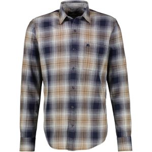 Lerros - Casual Hemd Lange Mouw - Blauw - 2591067/485