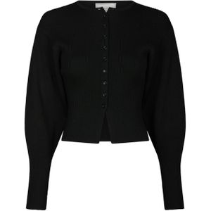 Neo Noir Dames vest zwart (Maat: 34) - Effen - Halslijn: Ronde hals,