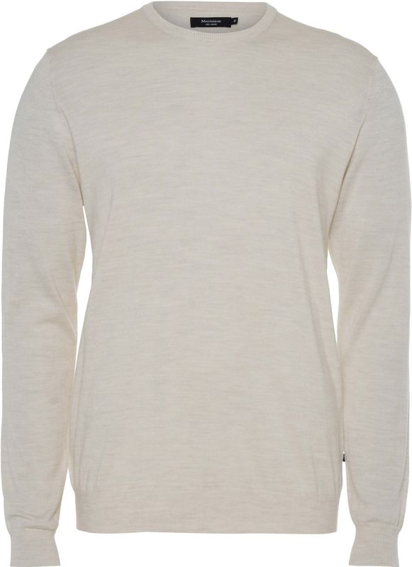 Matinique Heren trui ecru (Maat: L) - Effen - Halslijn: Ronde hals,