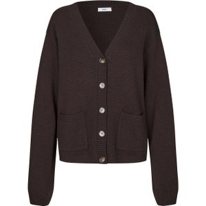 Envii Dames vest bruin (Maat: XS) - Effen - Halslijn: V-hals,