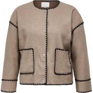 Only Carmakoma Jas beige (Maat: 46-48)