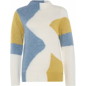 Golléhaug Dames trui ecru (Maat: 36) - Halslijn: Opstaande kraag,