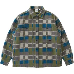 Gramicci Heren overhemd lange mouw grijs (Maat: S)