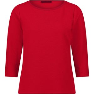 Betty Barclay - Damesshirt - 3/4-mouwen - Materiaalmix met Stretch - Recht Model