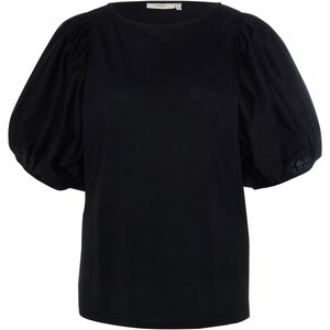 InWear T-shirt zwart (Maat: 42) - Effen - Halslijn: Ronde hals,