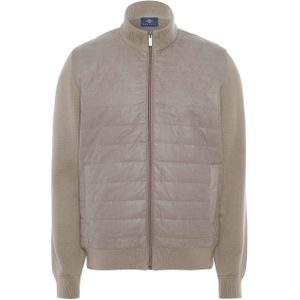 Baileys - Cardigan - Taupe - Horizontaal Doorgestikt - Licht Gewatteerd Vest