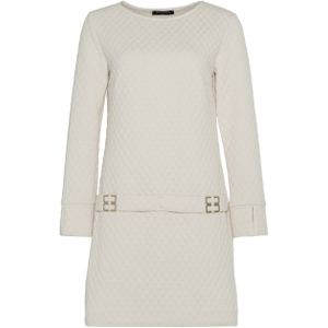 Ana Alcazar Jurk ecru (Maat: 42) - Effen - Halslijn: Ronde hals,