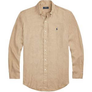 Ralph Lauren Overhemd lange mouw beige (Maat: L) - Effen