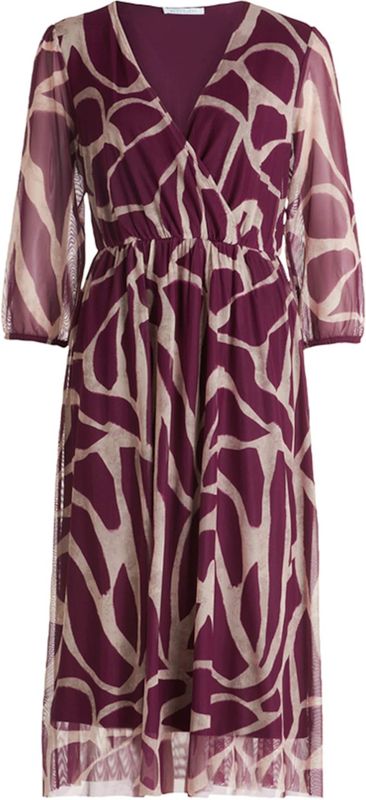 Betty en Co - Dames Jurk - Rood - Lang - 3/4 Arm