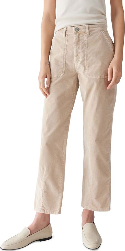 OPUS Lissie babycord broek beige (Maat: 34-26) - Effen