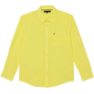 Tommy Hilfiger Overhemd lange mouw geel (Maat: 176) - Effen