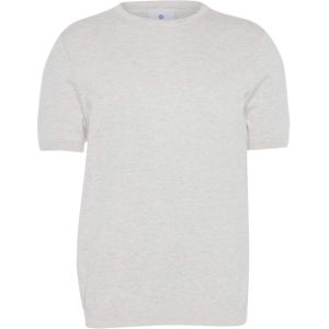 Blue industry T-shirt grijs (Maat: L) - Mélange - Halslijn: Ronde hals,