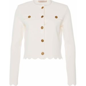 Twinset Vest ecru (Maat: 2XL) - Effen