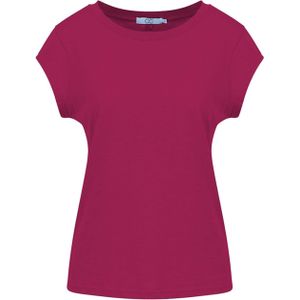 CC Heart T-shirt rood (Maat: XS) - Effen - Halslijn: Ronde hals,
