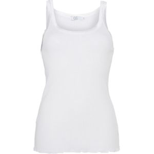 CC Heart Dames top wit (Maat: XL) - Effen - Halslijn: Ronde hals,