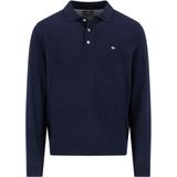 Fynch Hatton - 1514804 - Poloshirt - Effen Kleur - Lange Mouw - Wolmix