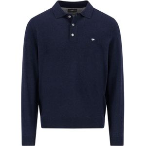 Fynch Hatton - 1514804 - Poloshirt - Effen Kleur - Lange Mouw - Wolmix