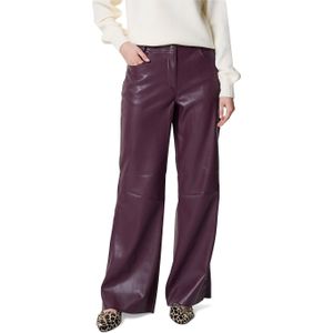 Fifth House Lorrin dames broek bordeaux (Maat: 34) - Effen