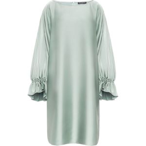 Betty Barclay Dames jurk groen (Maat: 38) - Effen - Halslijn: Ronde hals,