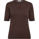 Co'Couture - Top korte mouw 33166 - Bruin
