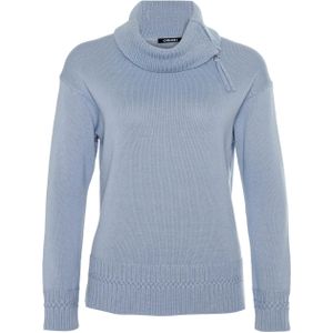 Olsen Dames trui blauw (Maat: 40) - Effen - Halslijn: Col,