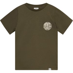 Les deux T-shirt groen (Maat: 128) - Tekst - Halslijn: Ronde hals,