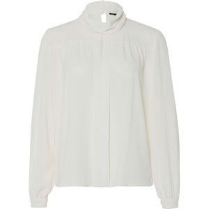 Caroline Biss Blouse ecru (Maat: 44) - Effen - Halslijn: Opstaande kraag,