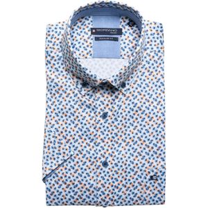 Giordano Overhemd korte mouw blauw (Maat: XL)