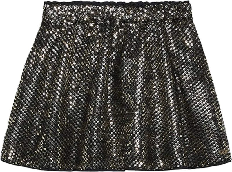 NIK & NIK Meisjes rok zwart (Maat: 128) - Glitter